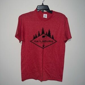 NWOT red and black Smoky Mountains Gatlinburg Tennessee Tshirt Small